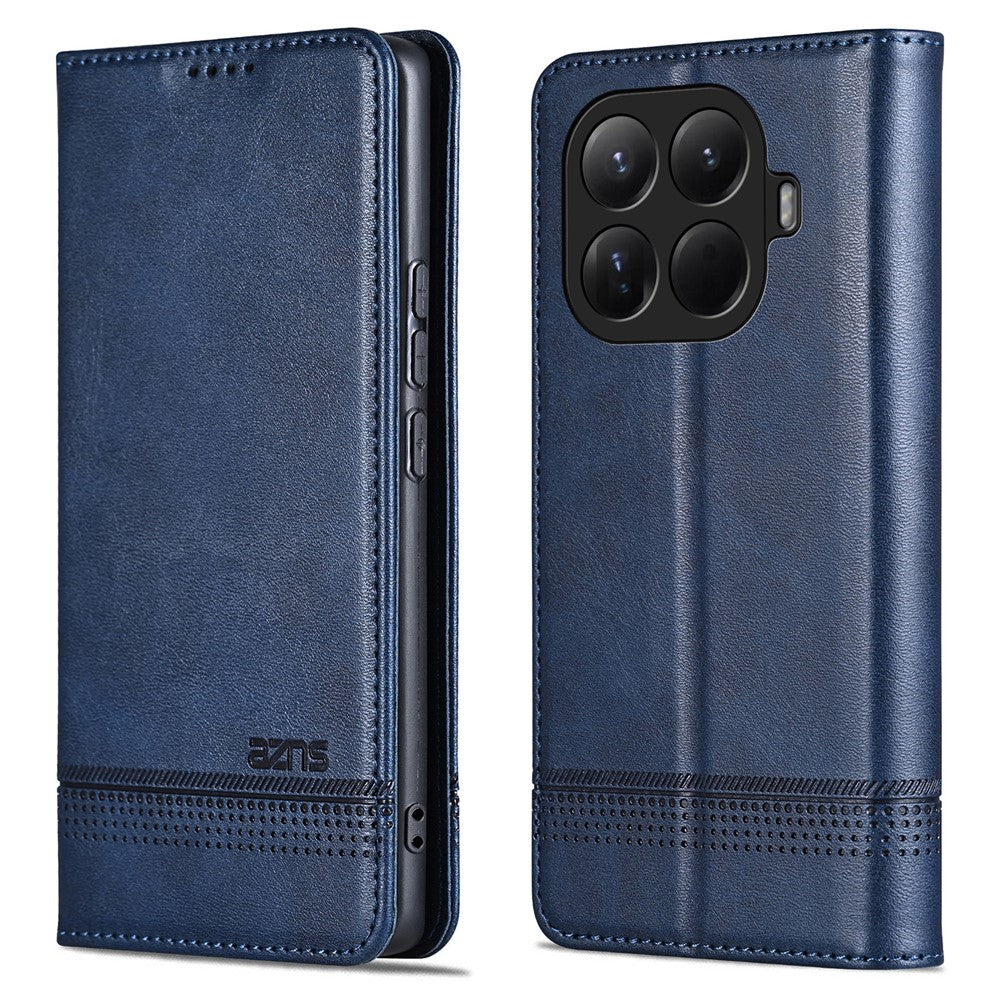 AZNS For Xiaomi 15T Pro Case Cowhide Texture PU Leather Wallet Phone Cover