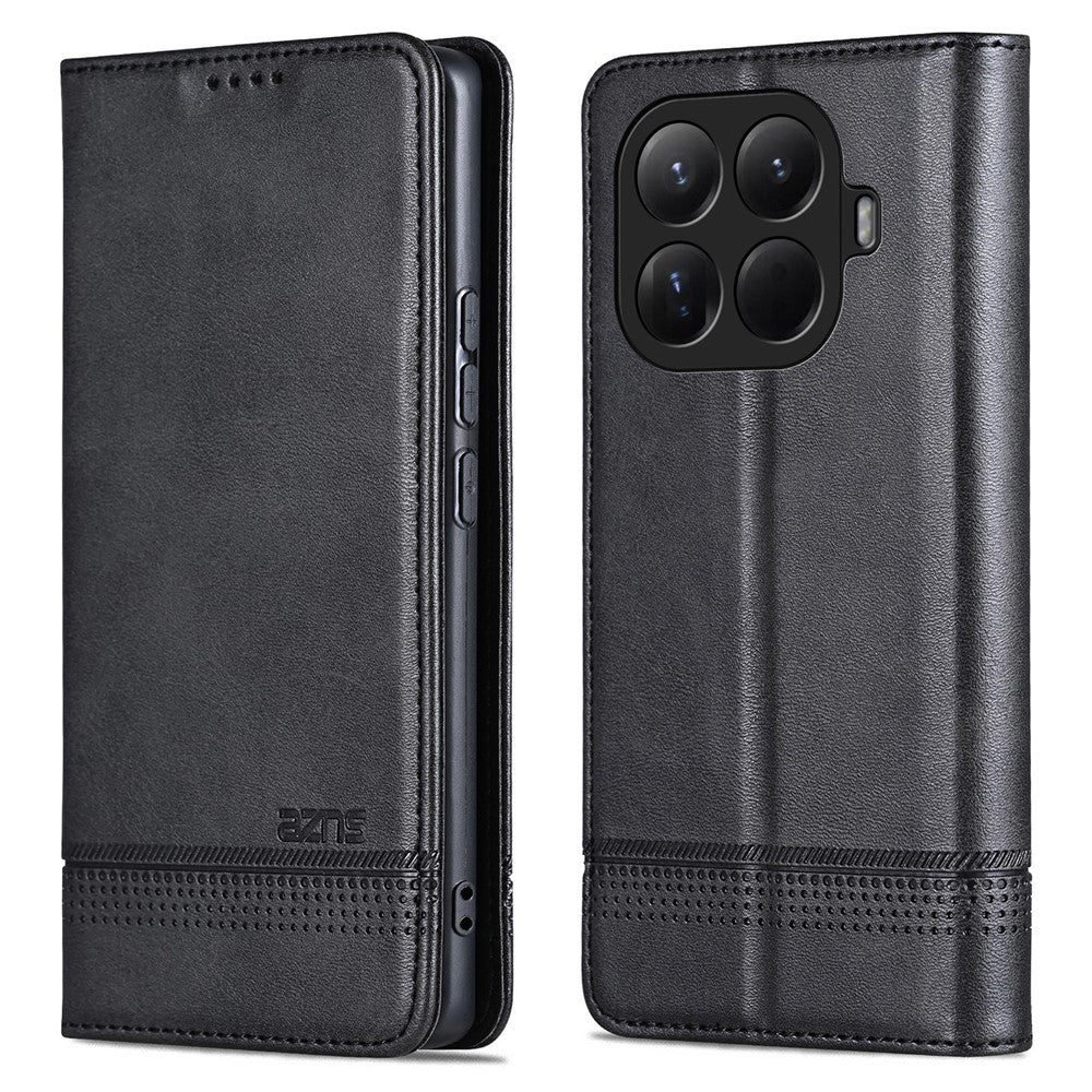 AZNS For Xiaomi 15T Pro Case Cowhide Texture PU Leather Wallet Phone Cover