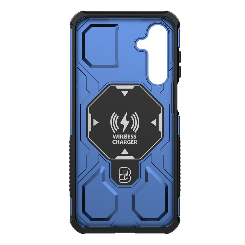 For Samsung Galaxy A16 5G Magnetic Case Rotating Metal Kickstand Shockproof PC + TPU Phone Back Cover