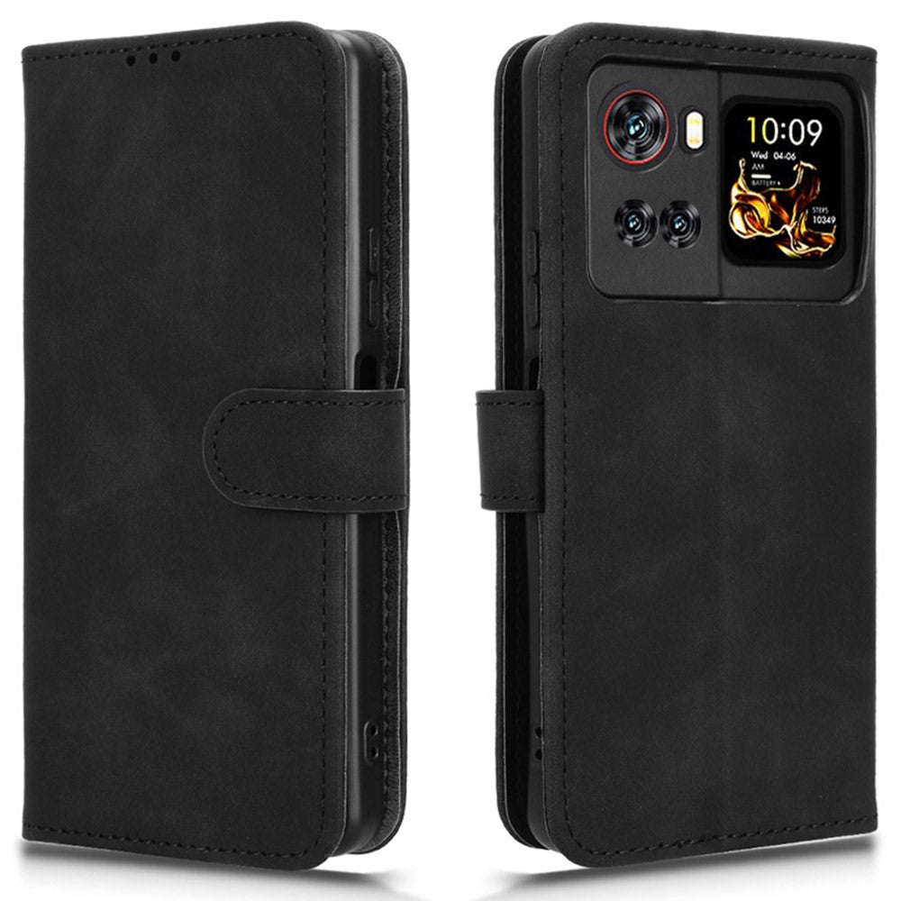 For Cubot X100 Leather Case Skin Feel Anti Drop Wallet Flip Phone Cover