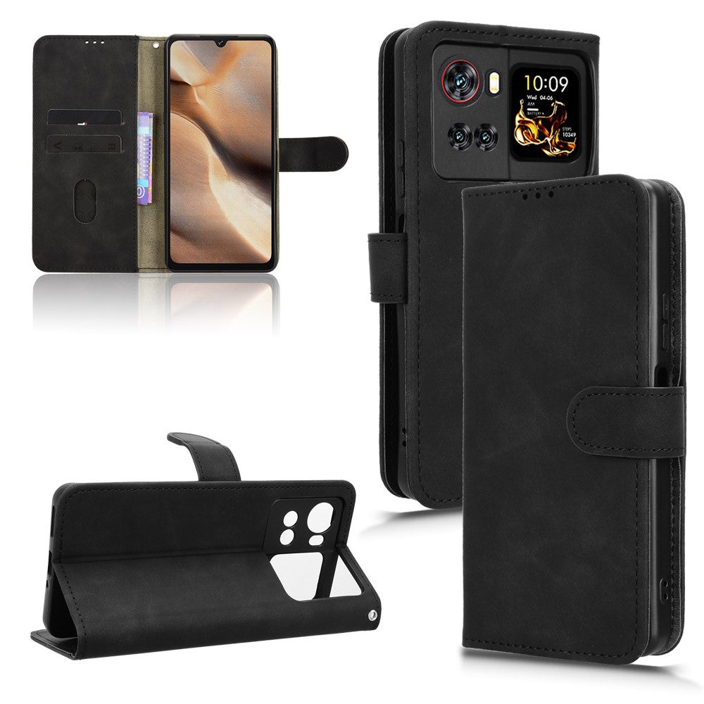 For Cubot X100 Leather Case Skin Feel Anti Drop Wallet Flip Phone Cover