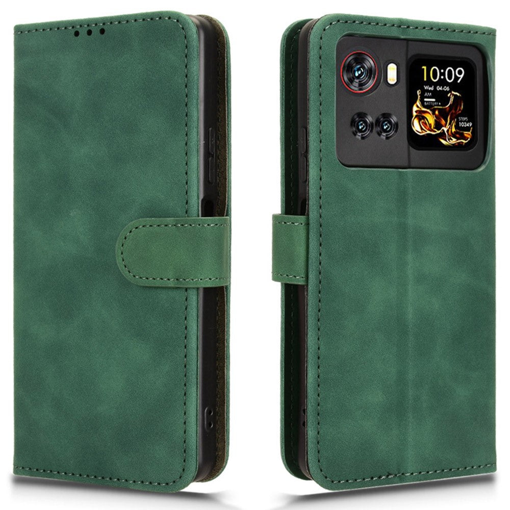 For Cubot X100 Leather Case Skin Feel Anti Drop Wallet Flip Phone Cover