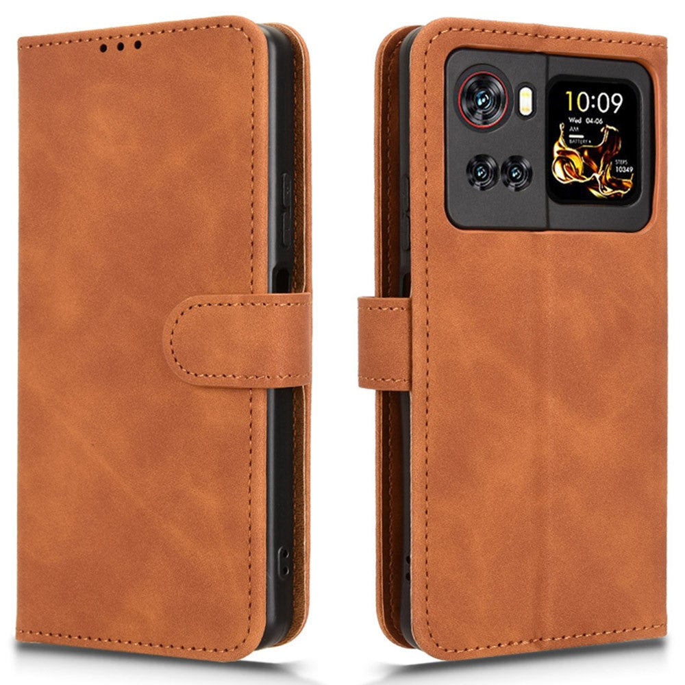 For Cubot X100 Leather Case Skin Feel Anti Drop Wallet Flip Phone Cover