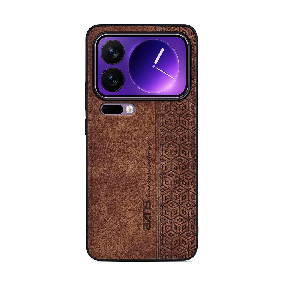 AZNS For Xiaomi 17 Pro Case Protective PU Leather Covered TPU Phone Shell