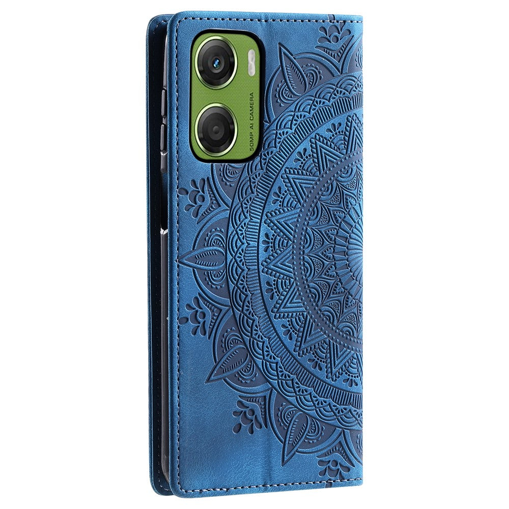 For Motorola Moto G06 4G Case Magnetic Closing Leather Phone Cover Pattern Imprinted