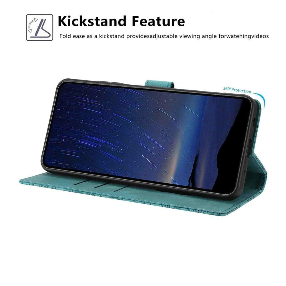 Flip Case For Xiaomi Redmi Note 14 Pro+ 5G  /  Note 14 Pro 5G Leather Phone Cover Cherry Blossom Pattern Wallet Stand with Wrist Strap