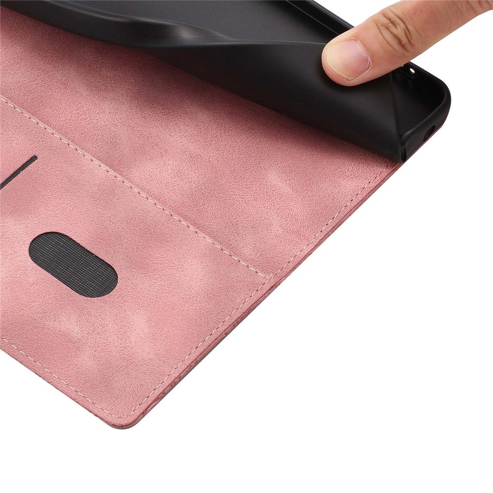 For iPhone 16 Pro Max Flip Case Cherry Blossom Pattern Leather Wallet Stand Phone Cover with Wrist Strap