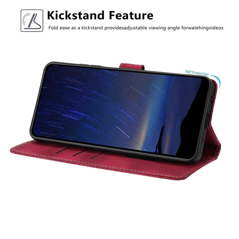 For Samsung Galaxy S26 Pro  /  S26 Flip Case Cherry Blossom Pattern Leather Wallet Stand Phone Cover with Wrist Strap