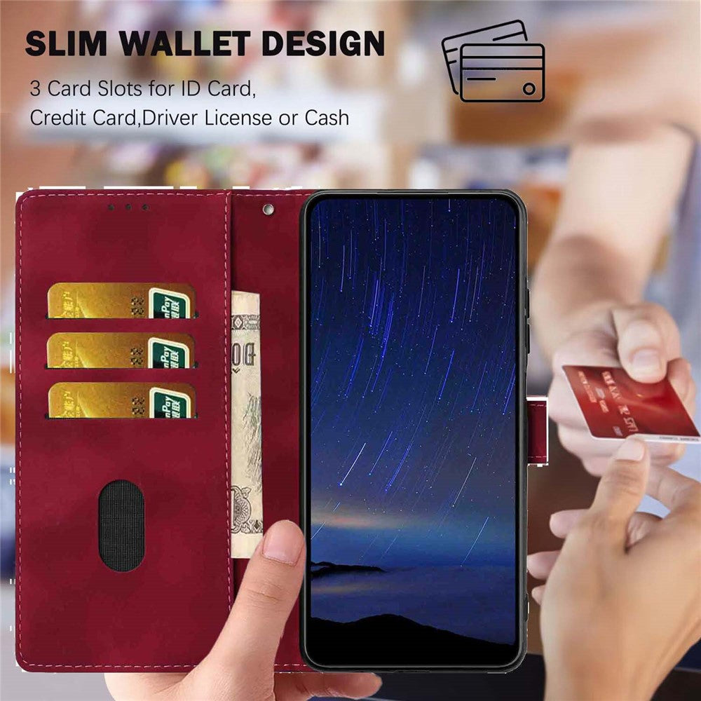 For Samsung Galaxy S26 Pro  /  S26 Flip Case Cherry Blossom Pattern Leather Wallet Stand Phone Cover with Wrist Strap