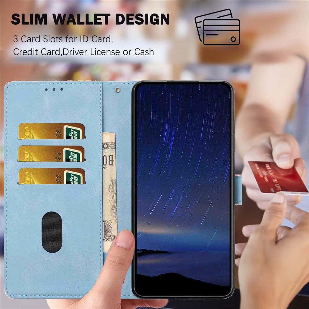 Flip Case For Honor X9c 5G  /  Magic7 Lite 5G Leather Phone Cover Cherry Blossom Pattern Wallet Stand with Wrist Strap
