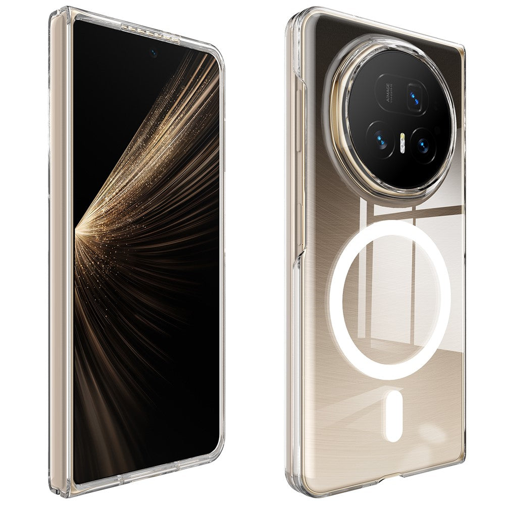 For Honor Magic V5 5G Clear Phone Case Compatible with MagSafe TPU + Acrylic Back Cover