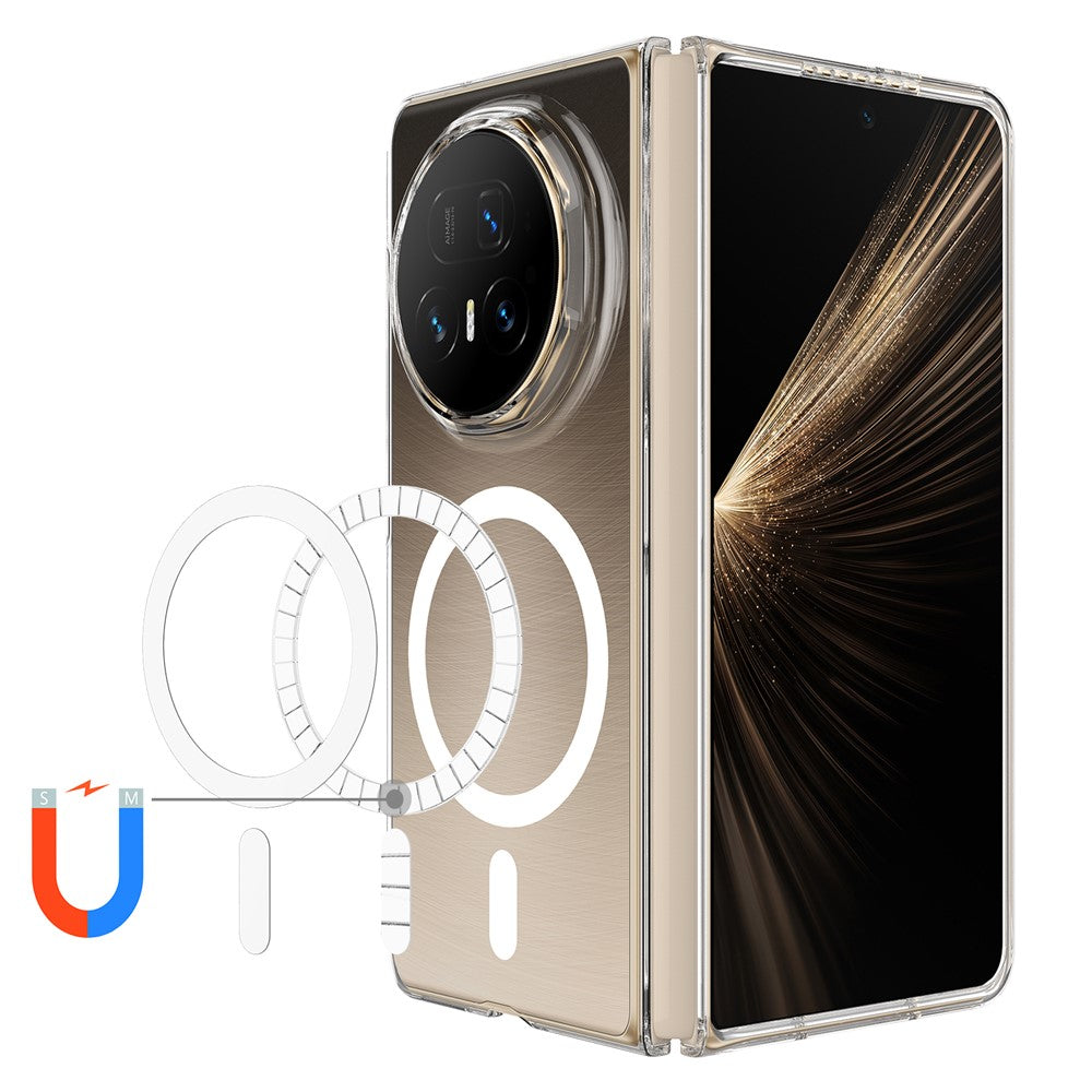 For Honor Magic V5 5G Clear Phone Case Compatible with MagSafe TPU + Acrylic Back Cover