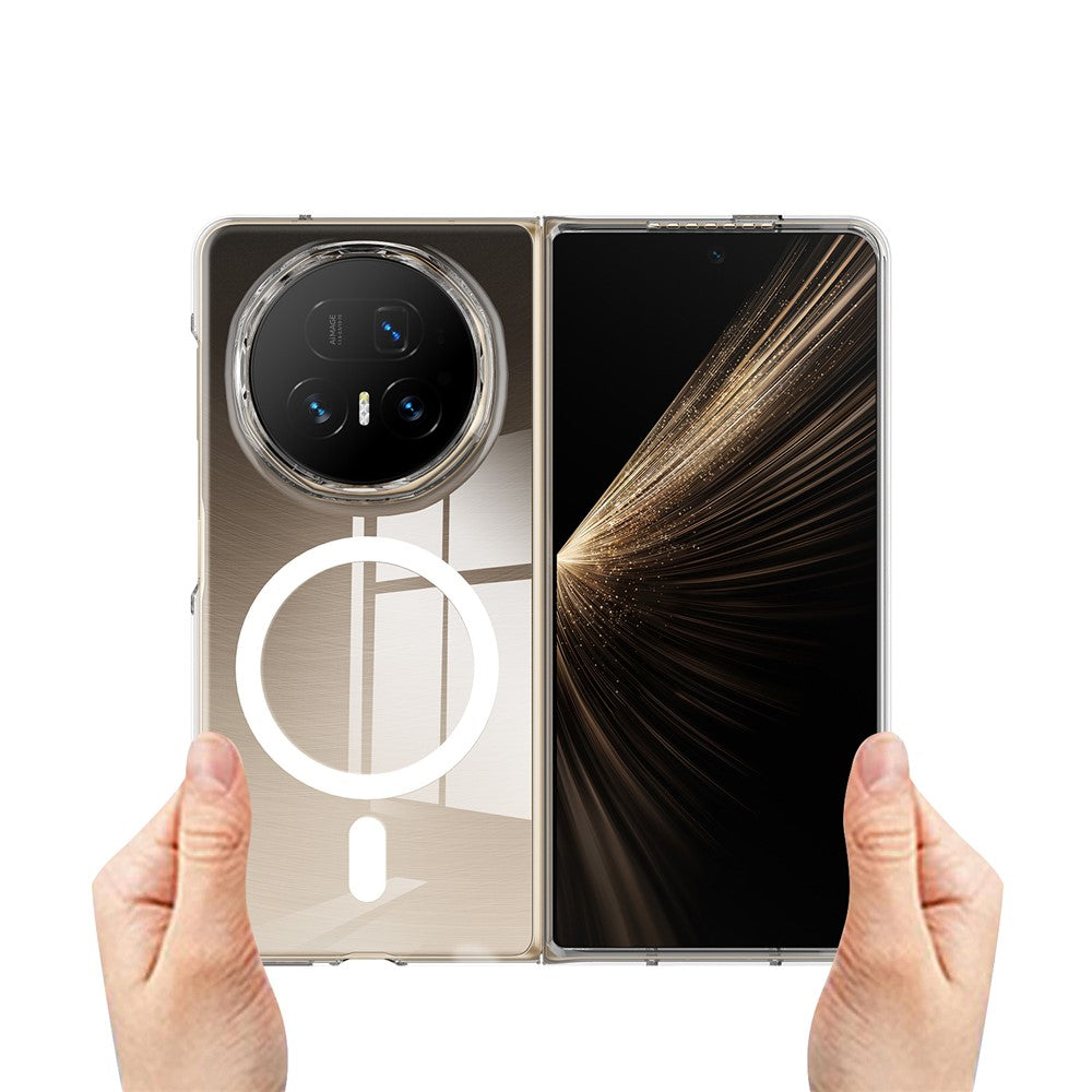 For Honor Magic V5 5G Clear Phone Case Compatible with MagSafe TPU + Acrylic Back Cover