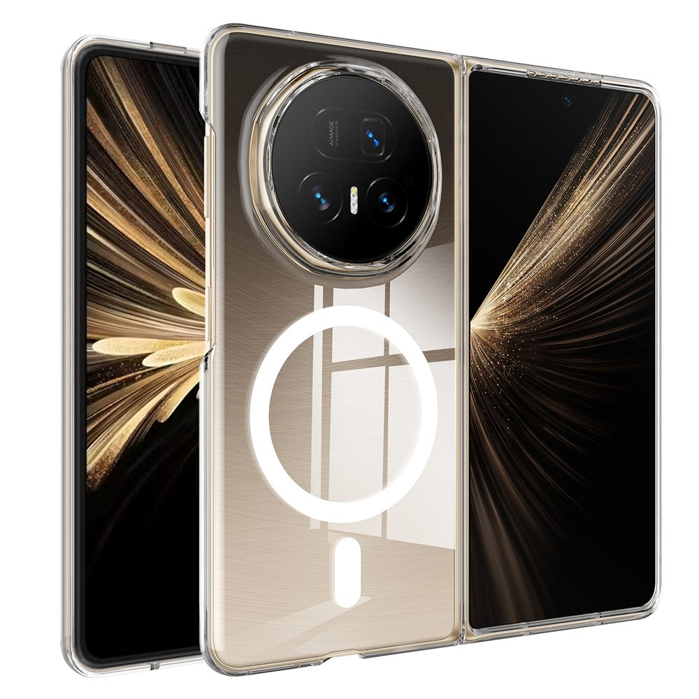 For Honor Magic V5 5G Clear Phone Case Compatible with MagSafe TPU + Acrylic Back Cover