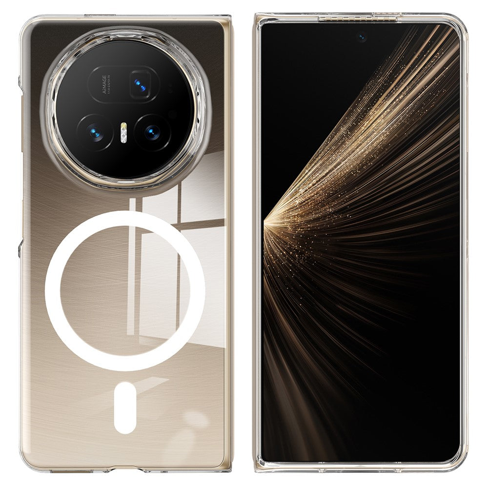 For Honor Magic V5 5G Clear Phone Case Compatible with MagSafe TPU + Acrylic Back Cover