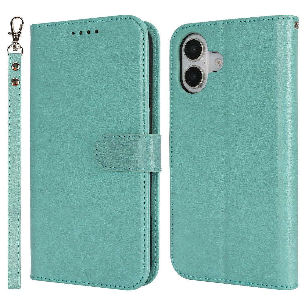 For iPhone 17 Case R61 Texture Wallet Leather Flip Phone Cover with Wrist Strap