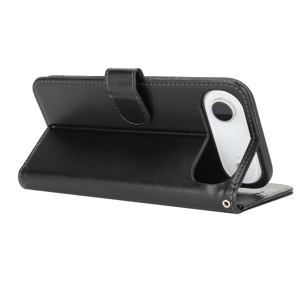 For iPhone Air Case R61 Texture Wallet Leather Flip Phone Cover with Wrist Strap