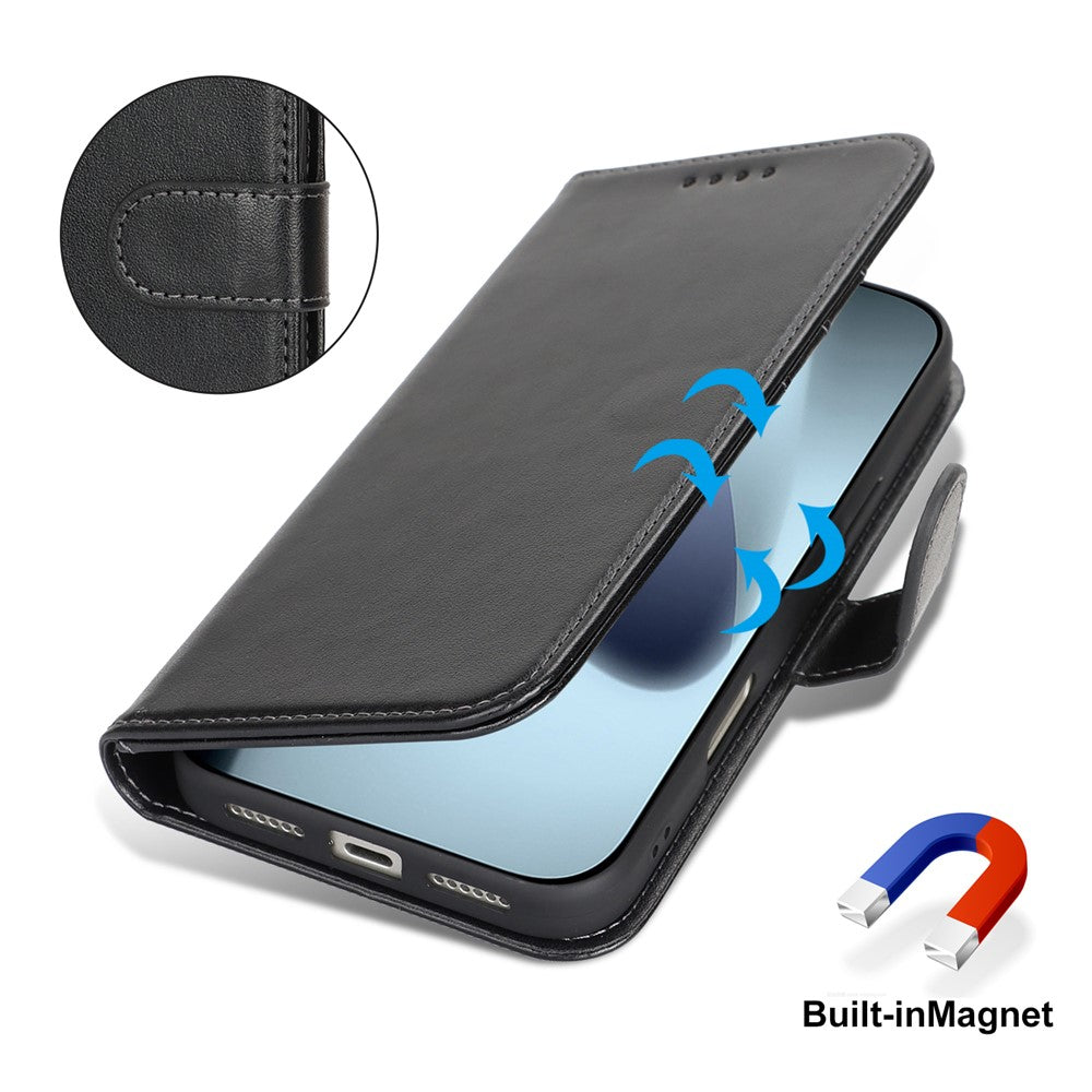 For iPhone 17 Pro Max Case R61 Texture Wallet Leather Flip Phone Cover with Wrist Strap