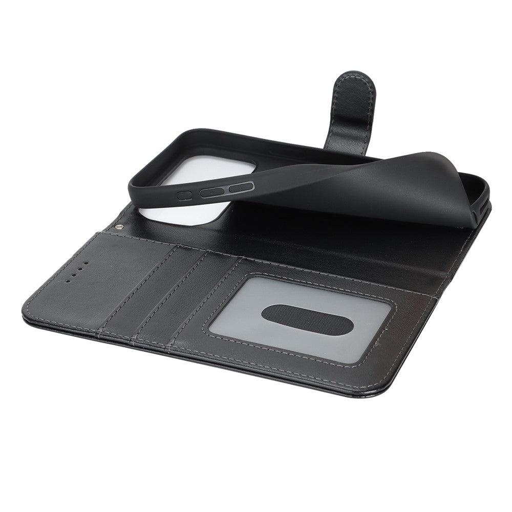 For iPhone 17 Pro Max Case R61 Texture Wallet Leather Flip Phone Cover with Wrist Strap