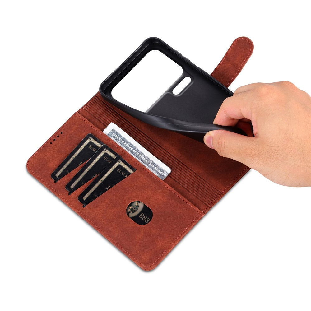 AZNS For Xiaomi 17 Pro Max Case PU Leather Wallet Phone Cover