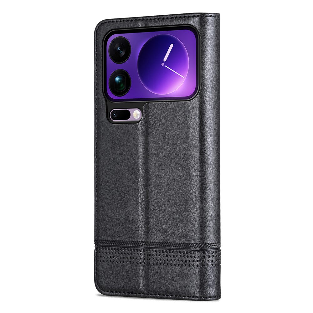 AZNS For Xiaomi 17 Pro Max Case Cowhide Texture PU Leather Wallet Phone Cover