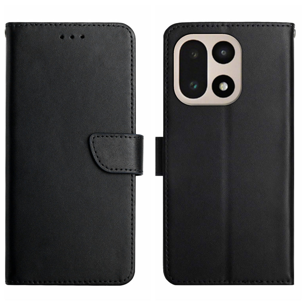 For OnePlus 15 5G Case Genuine Cow Leather Phone Cover Nappa Texture