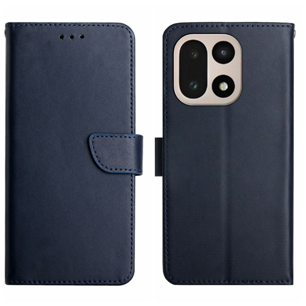 For OnePlus 15 5G Case Genuine Cow Leather Phone Cover Nappa Texture