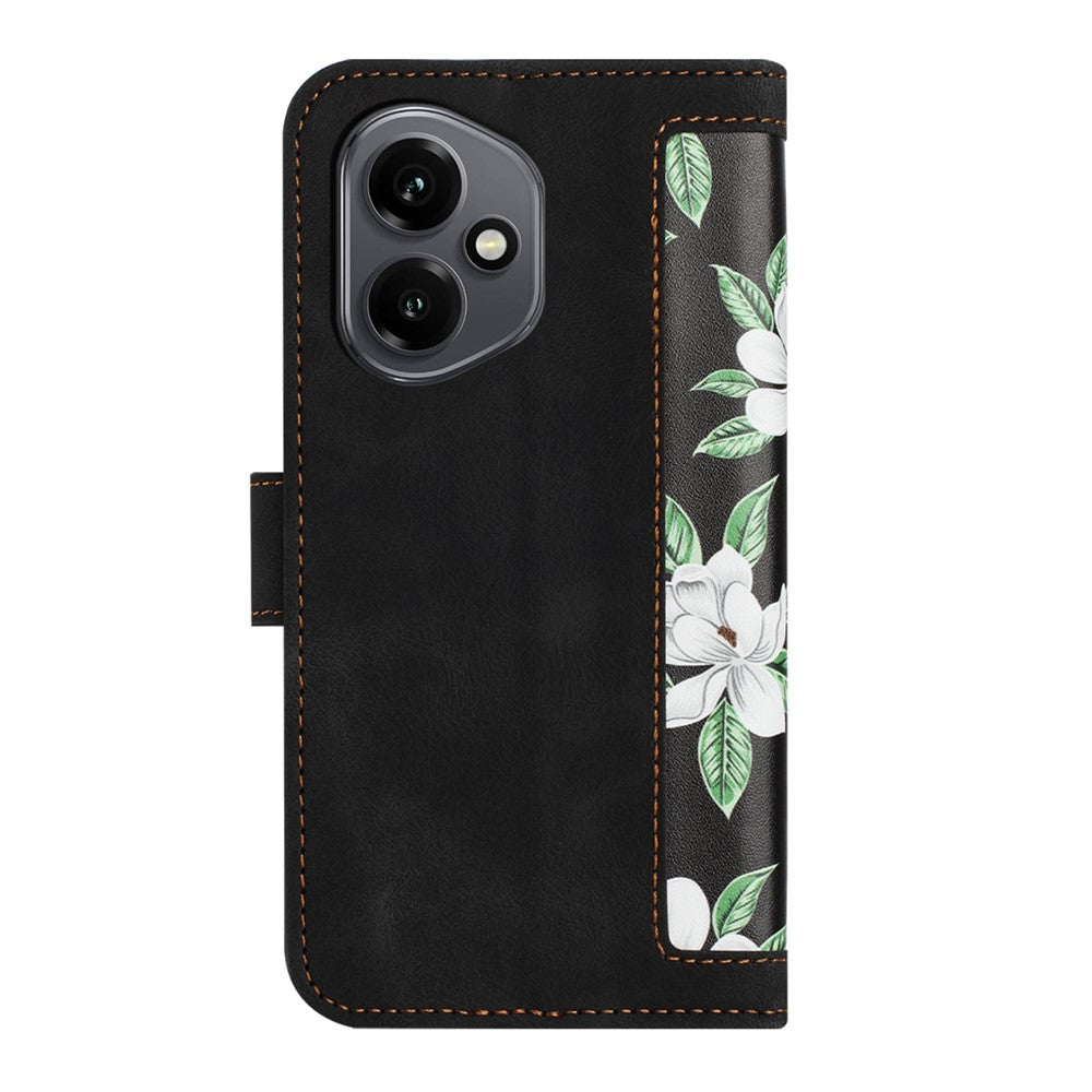 For Honor 400 5G (Global) Case PU Leather Floral Phone Cover with Card Slots
