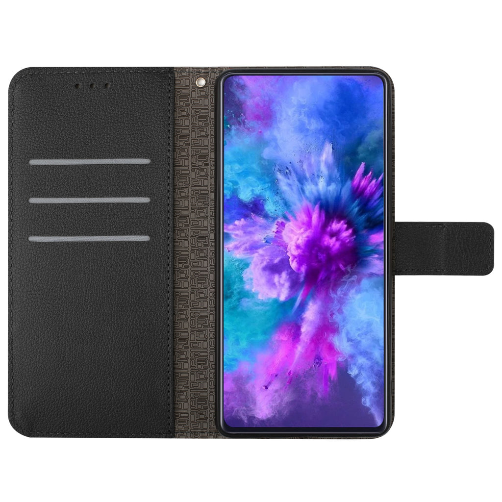 For OnePlus 15 5G Case Wallet Imprint PU Leather Flip Folio Phone Cover
