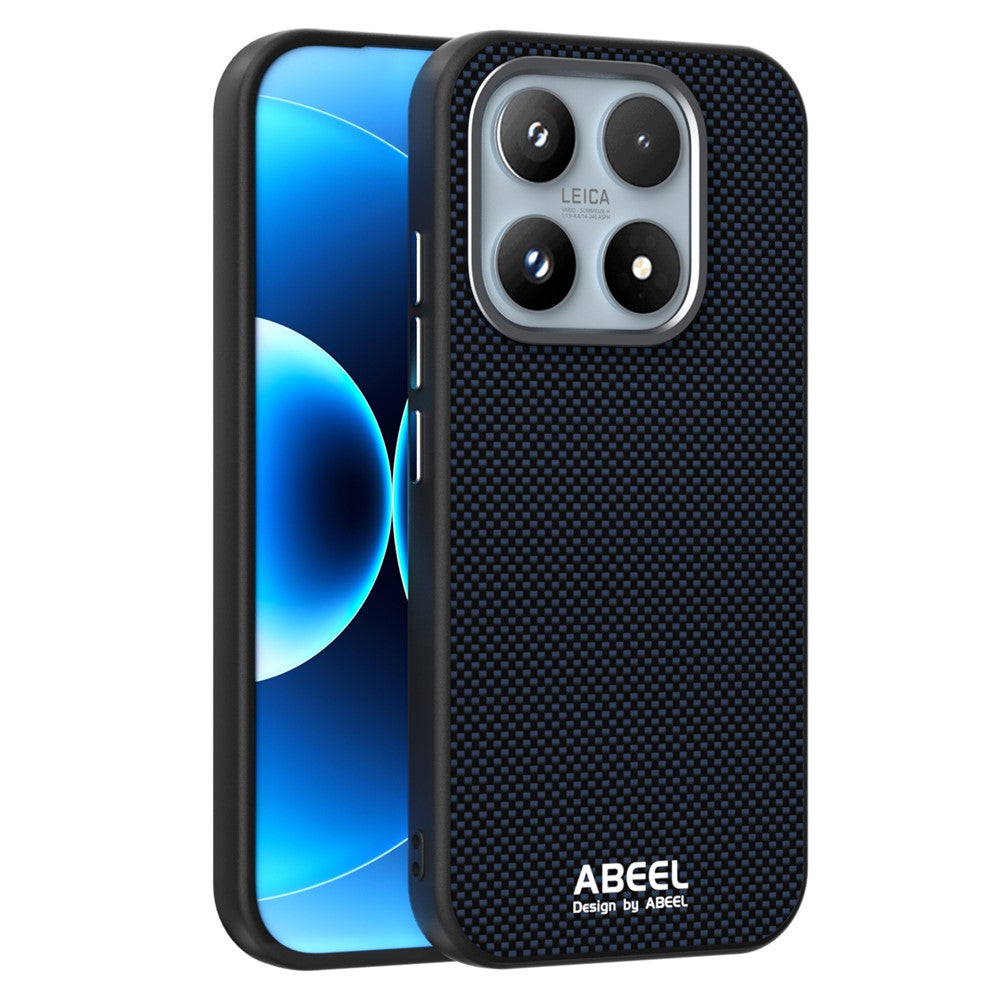 ABEEL For Xiaomi 17 Case Compatible with MagSafe Printed PC TPU Aluminum Alloy Leather Phone Cover