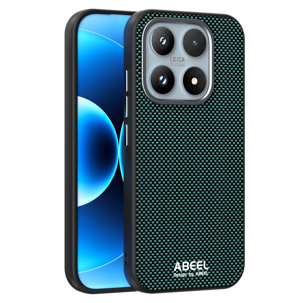 ABEEL For Xiaomi 17 Case Compatible with MagSafe Printed PC TPU Aluminum Alloy Leather Phone Cover