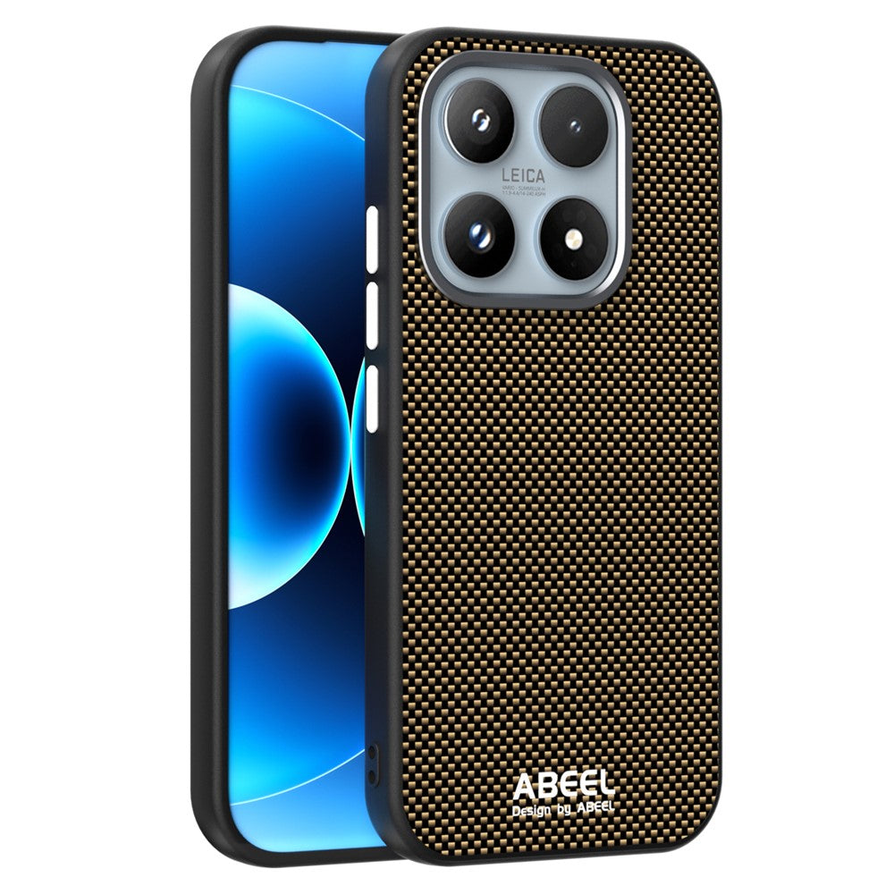 ABEEL For Xiaomi 17 Case Compatible with MagSafe Printed PC TPU Aluminum Alloy Leather Phone Cover