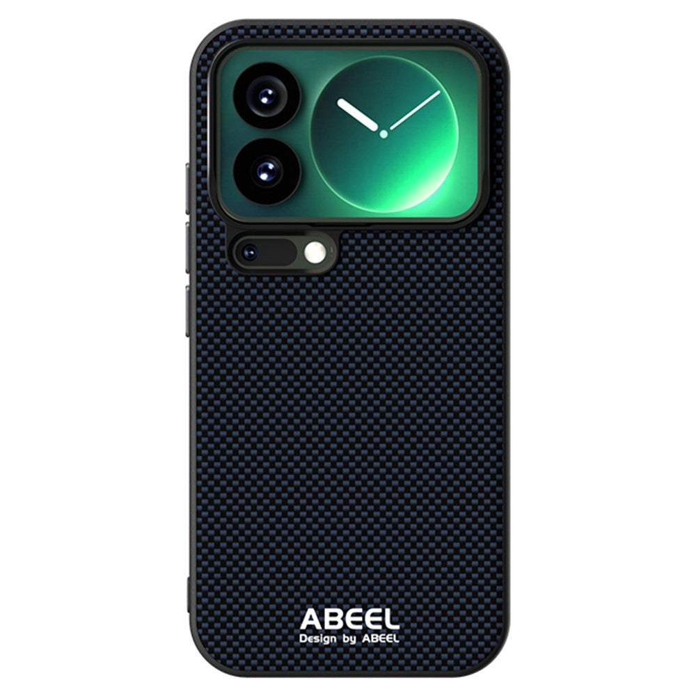 ABEEL For Xiaomi 17 Pro Case Compatible with MagSafe Printed PC TPU Aluminum Alloy Leather Phone Cover