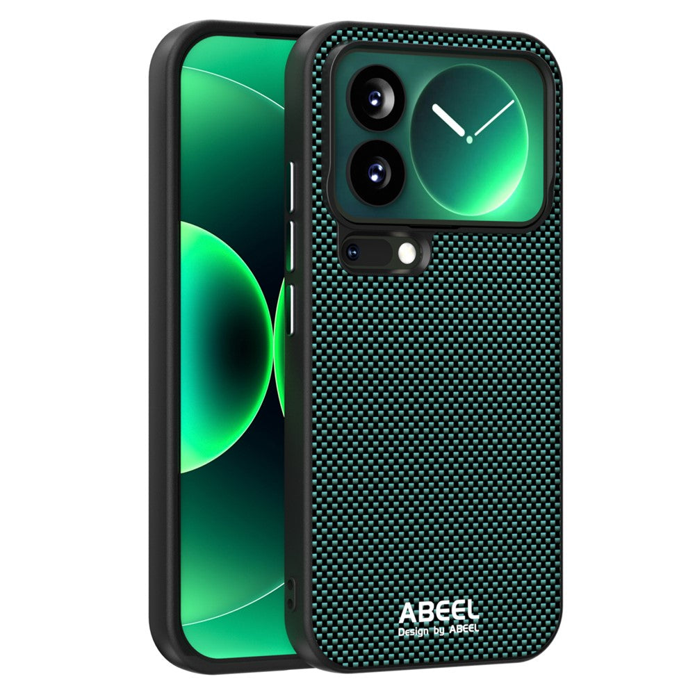 ABEEL For Xiaomi 17 Pro Case Compatible with MagSafe Printed PC TPU Aluminum Alloy Leather Phone Cover