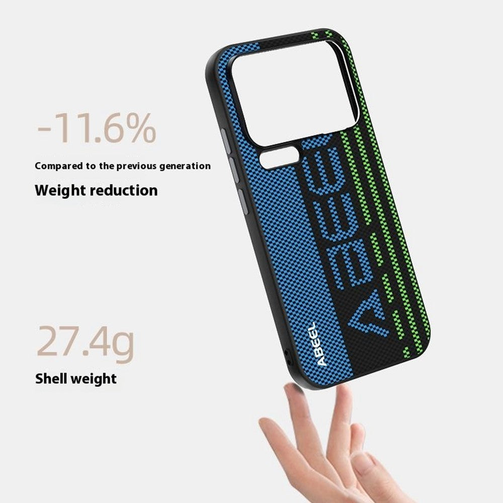 ABEEL For Xiaomi 17 Pro Max Case Compatible with MagSafe Printed PC TPU Aluminum Alloy Leather Phone Cover