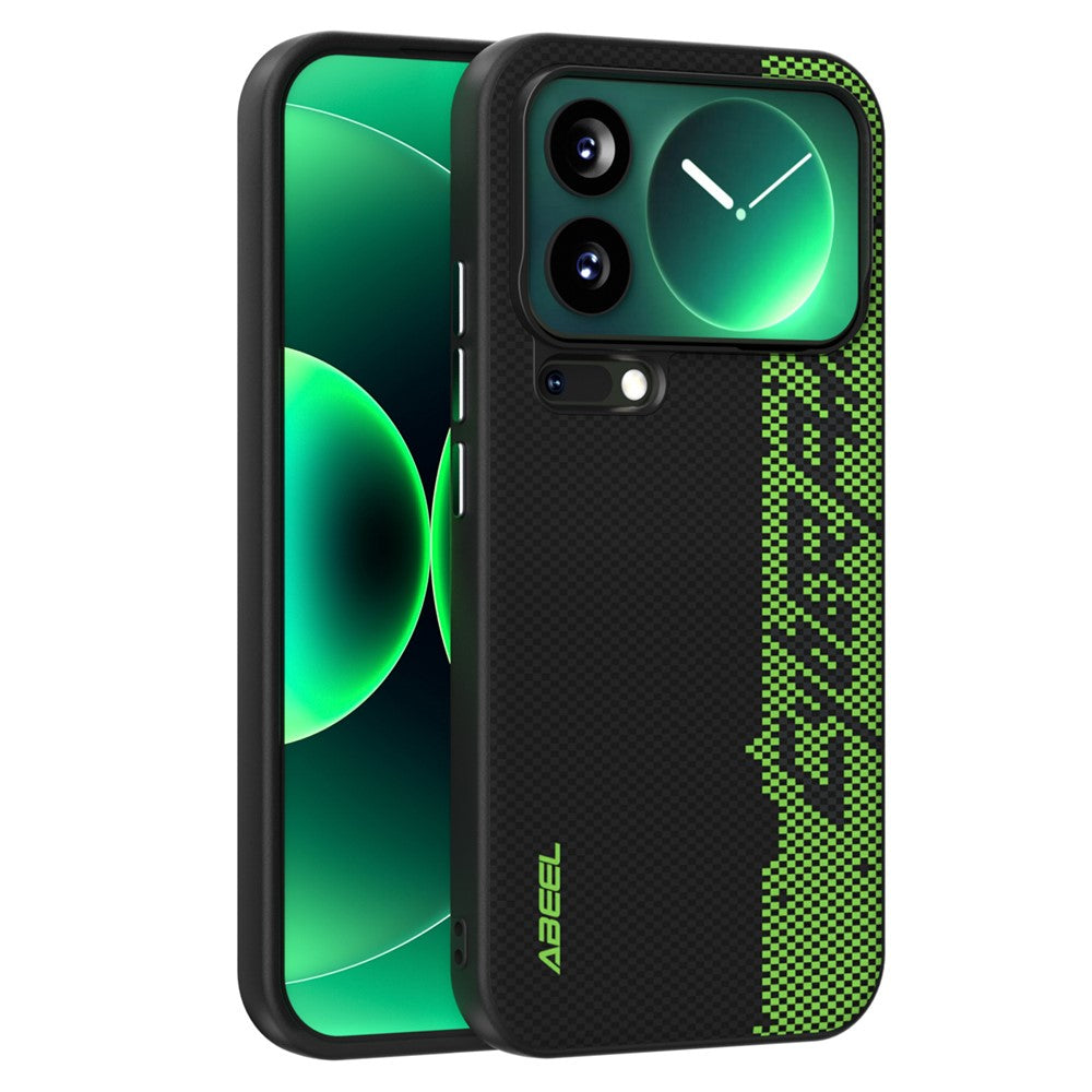 ABEEL For Xiaomi 17 Pro Max Case Compatible with MagSafe Printed PC TPU Aluminum Alloy Leather Phone Cover