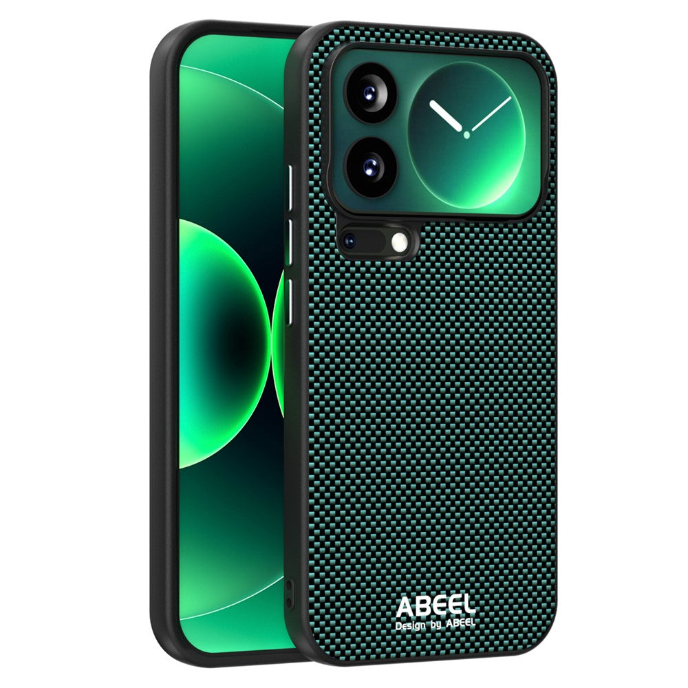 ABEEL For Xiaomi 17 Pro Max Case Compatible with MagSafe Printed PC TPU Aluminum Alloy Leather Phone Cover