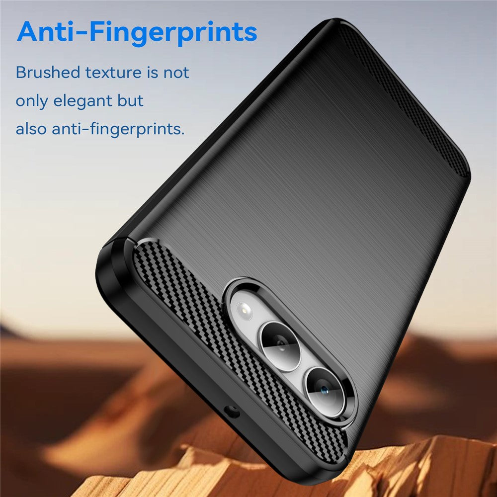 For T-Mobile REVVL 8 / T Phone 3 Case Protective Phone Cover Carbon Fiber Texture Brushed