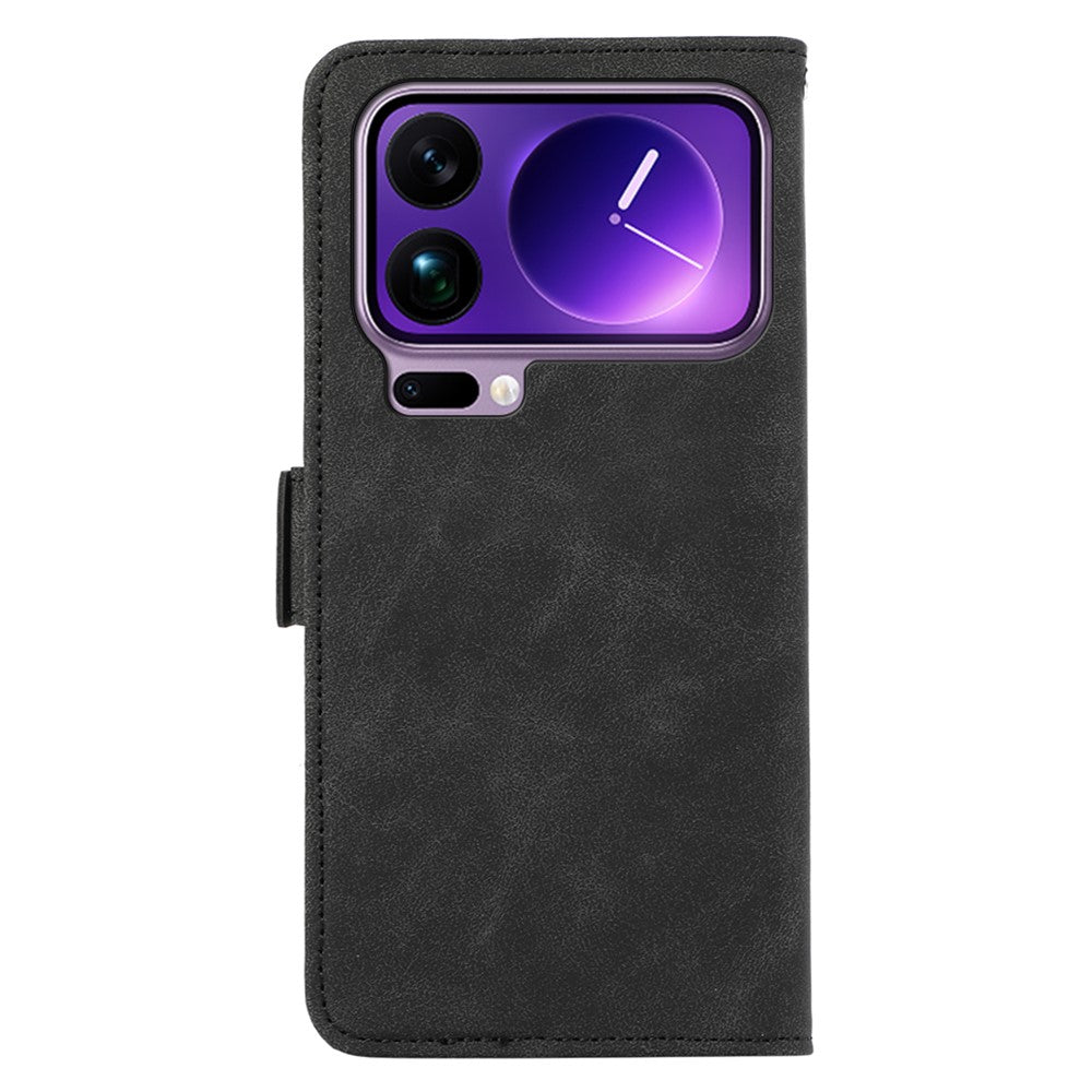 ABEEL For Xiaomi 17 Pro Max Case PU Leather Folio Stand View RFID Blocking Phone Cover