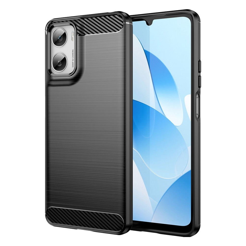 For Motorola Moto G06 4G / G06 Power 4G Case Protective Phone Cover Carbon Fiber Texture Brushed