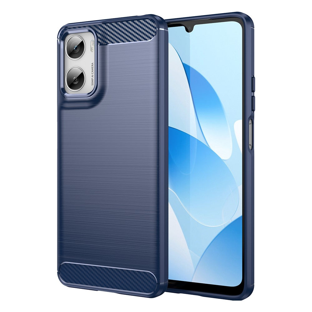 For Motorola Moto G06 4G / G06 Power 4G Case Protective Phone Cover Carbon Fiber Texture Brushed