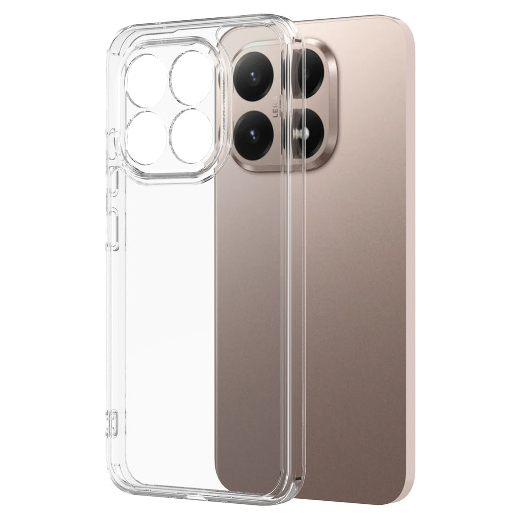 For Xiaomi 15T Clear Phone Case TPU+Acrylic Shockproof Phone Back Cover