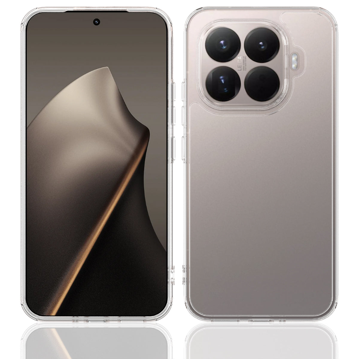 For Xiaomi 15T Pro Clear Phone Case TPU+Acrylic Shockproof Phone Back Cover