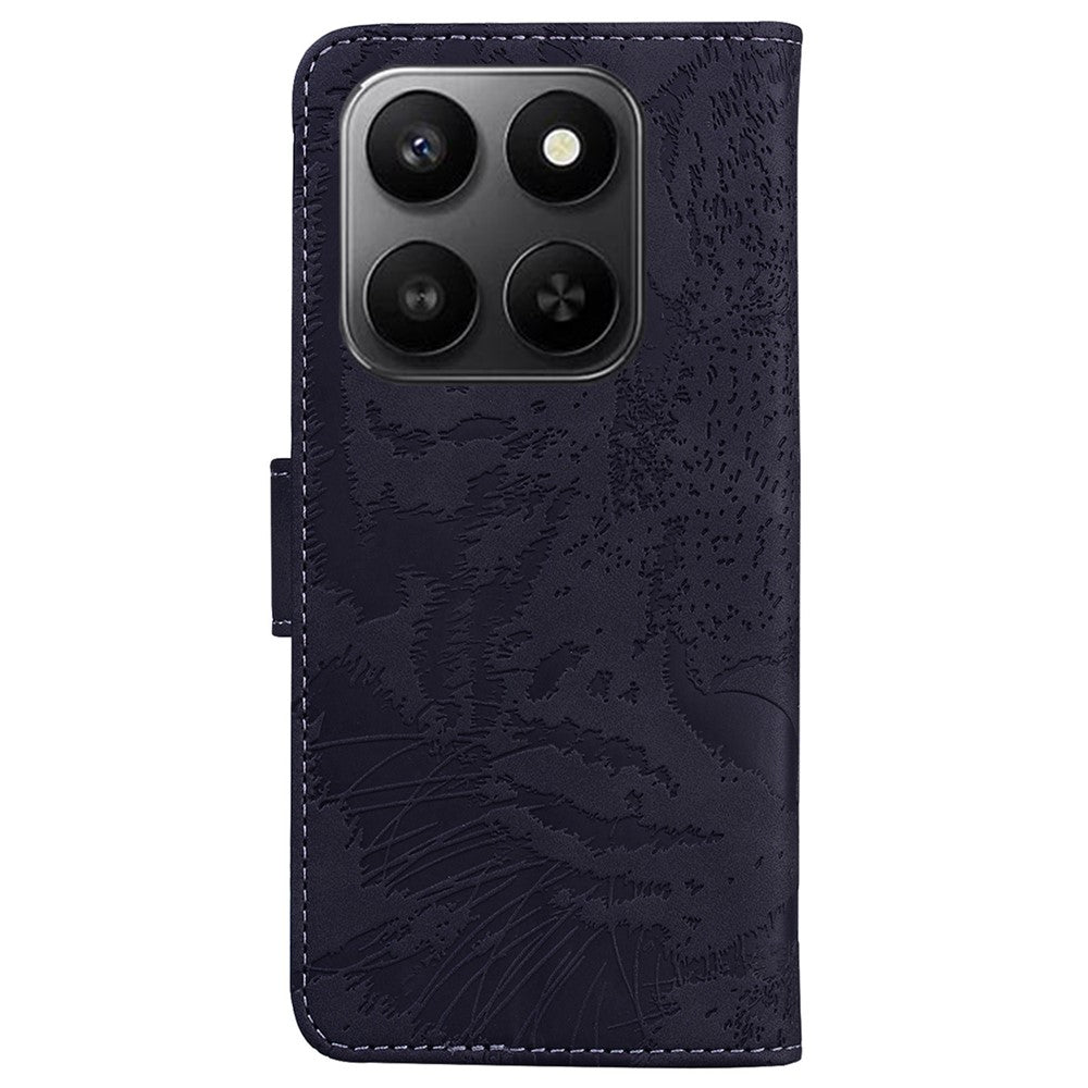 For Honor 400 Smart 5G / 4G / X7d 4G Case Tiger Imprint Leather Wallet Phone Cover