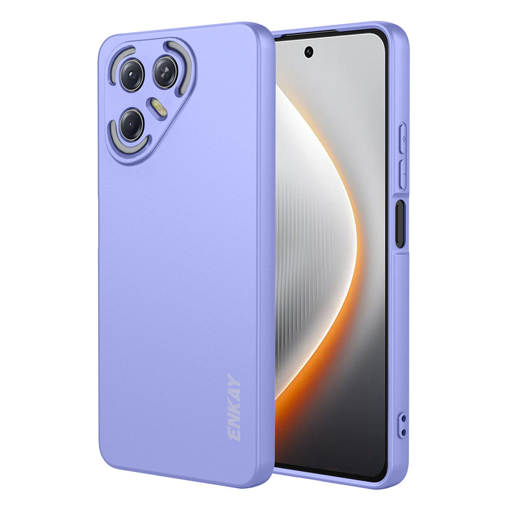 For TECNO Pova 7 5G Silicone Case ENKAY HAT PRINCE Straight Edge Cell Phone Back Cover