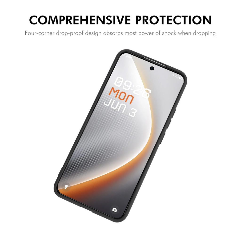 For TECNO Pova 7 5G Silicone Case ENKAY HAT PRINCE Straight Edge Cell Phone Back Cover