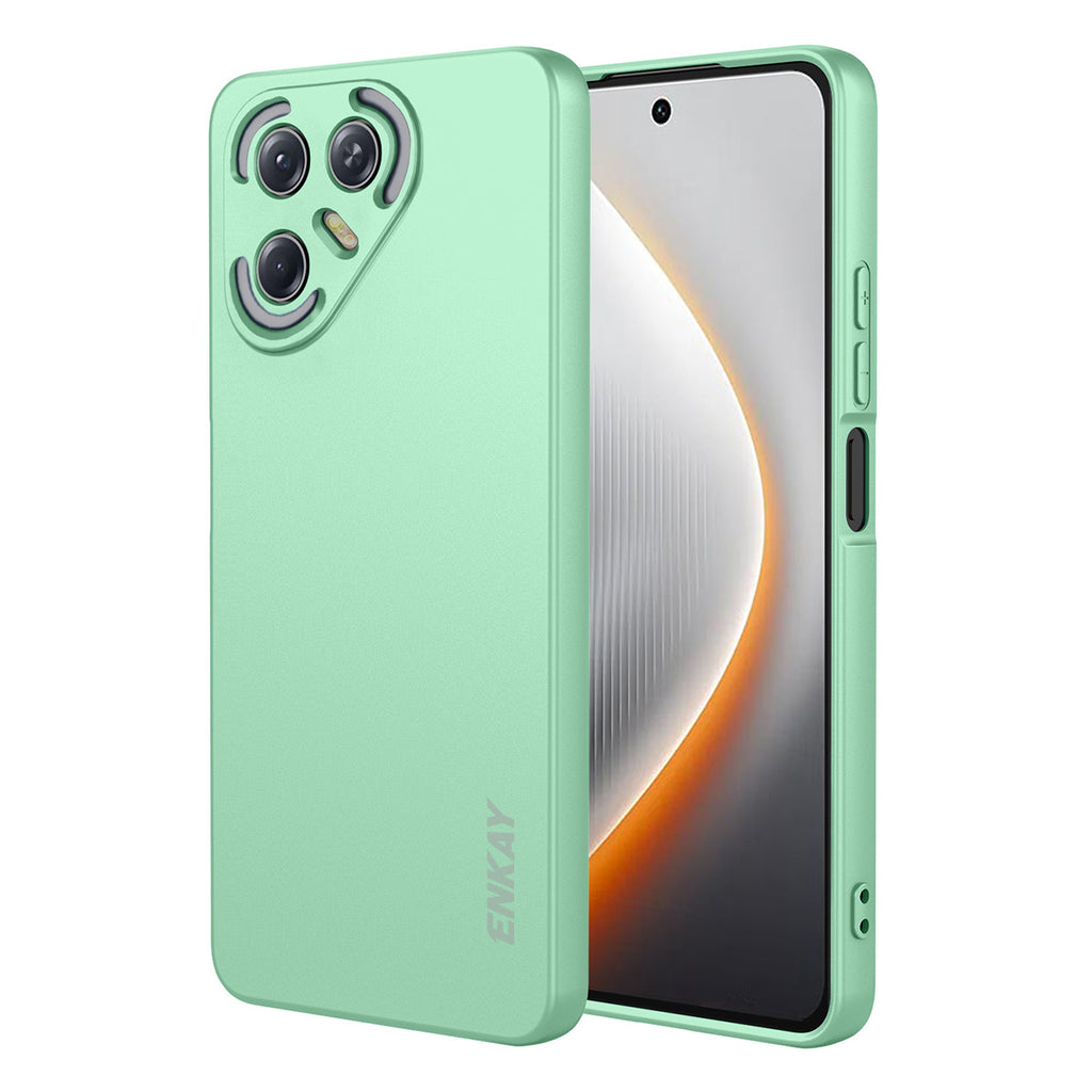 For TECNO Pova 7 5G Silicone Case ENKAY HAT PRINCE Straight Edge Cell Phone Back Cover