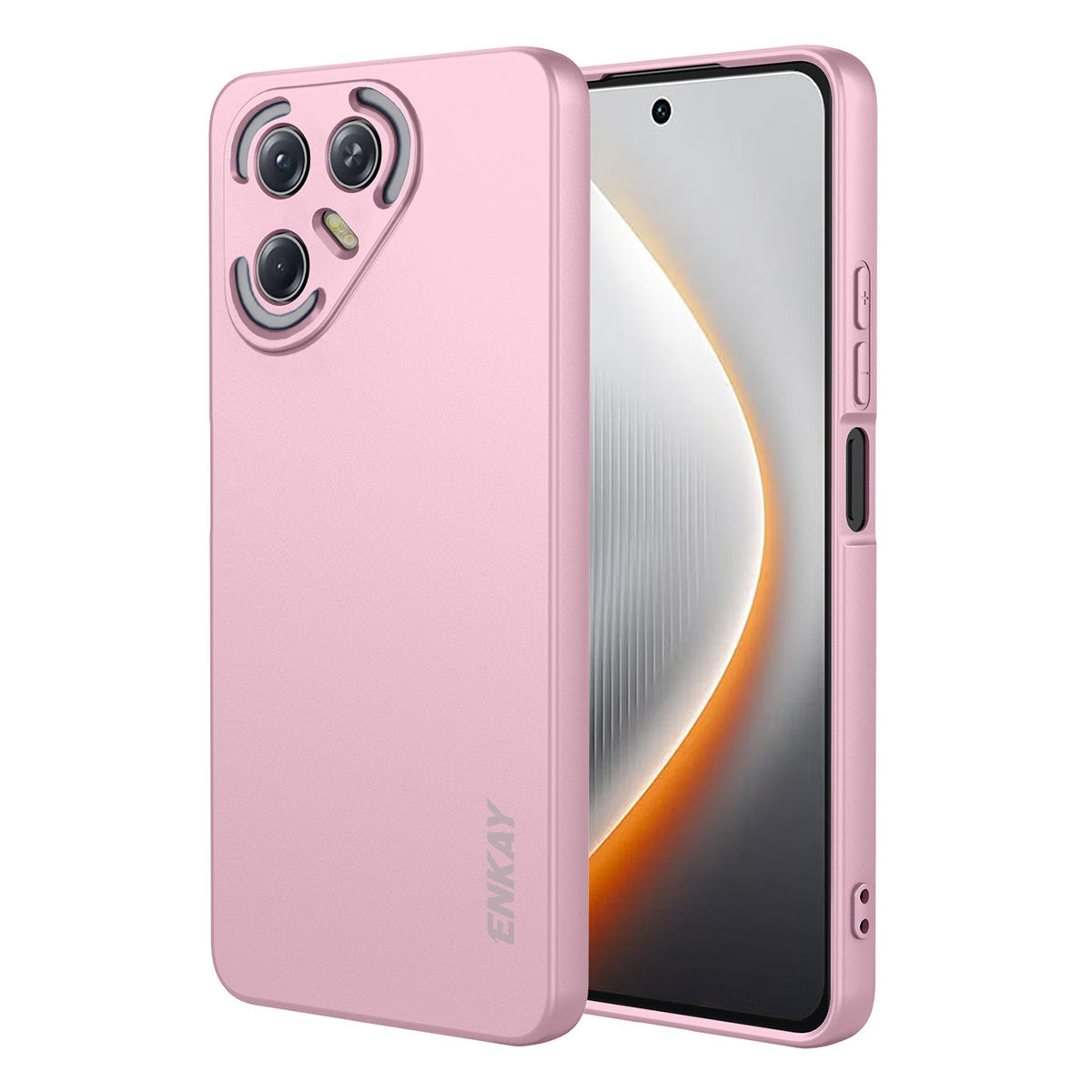 For TECNO Pova 7 5G Silicone Case ENKAY HAT PRINCE Straight Edge Cell Phone Back Cover