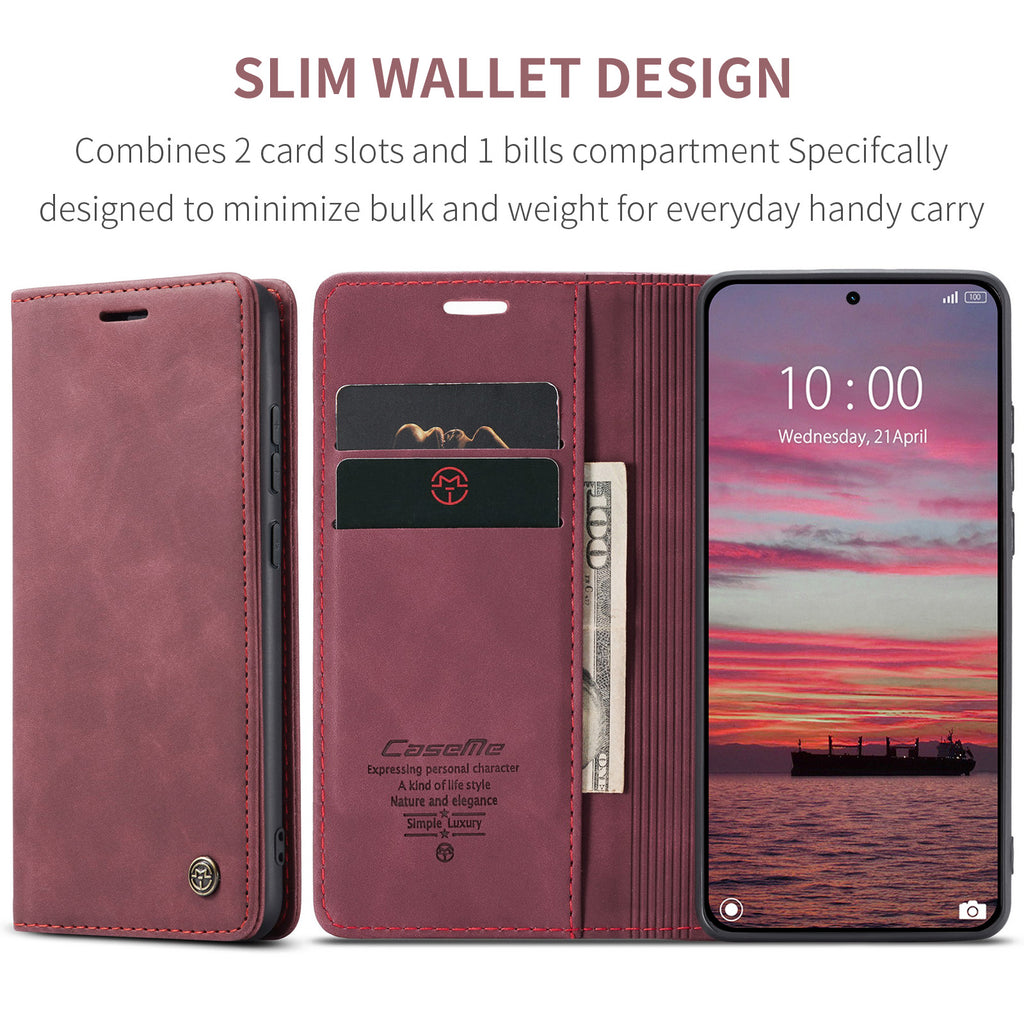 For Xiaomi 15 Wallet Case CASEME 013 Series PU Leather Phone Cover Stand