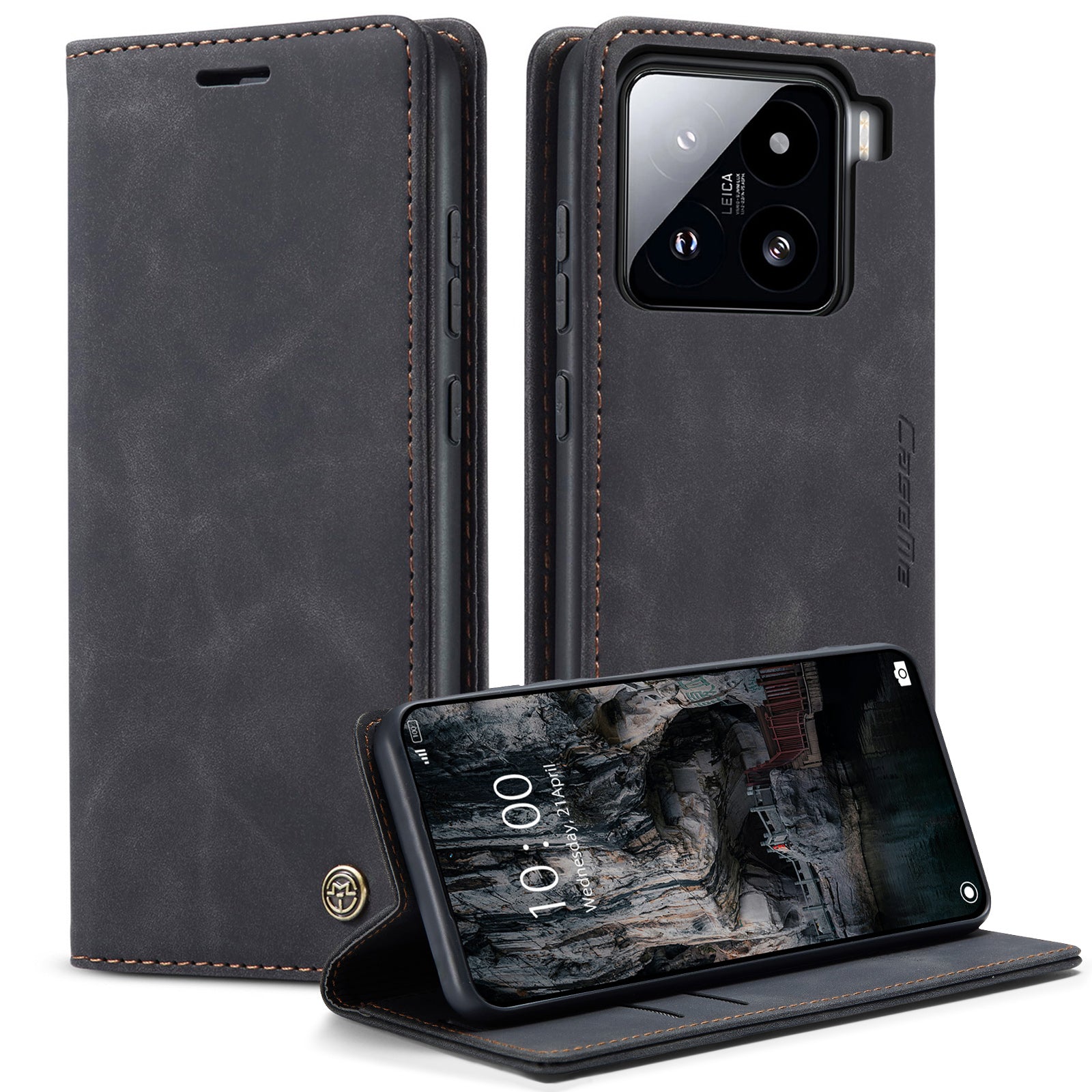 For Xiaomi 15 Wallet Case CASEME 013 Series PU Leather Phone Cover Stand